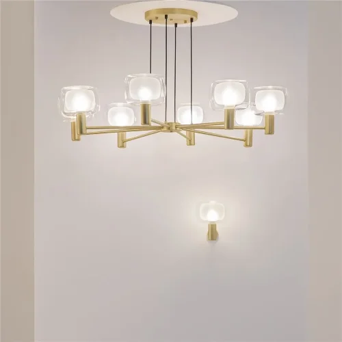 Подвесной светильник Vision E14х8 (Золото) - фото 7