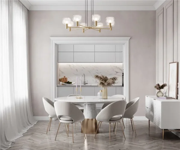 Подвесной светильник Vision E14х8 (Золото) - фото 14