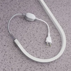 Гибкий неон 25x13 220В 8Вт/м Green IP65 50м (Белый)