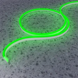 Гибкий неон 25х13 220В 8Вт/м Зеленый IP65 50м (Белый) 201234