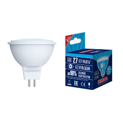 LED-JCDR-7W-WW-GU5.3-NR Лампа светодиодная, Форма JCDR, матовая, Серия Norma, Теплый белый свет 3000K, Картон
