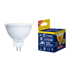 LED-JCDR-7W-WW-GU5.3-NR Лампа светодиодная, Форма JCDR, матовая, Серия Norma, Теплый белый свет 3000K, Картон