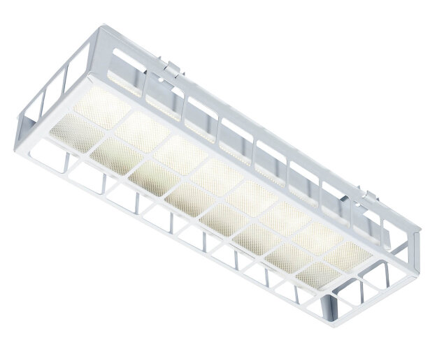Накладной светодиодный светильник для спортзалов с защитной решеткой 20 Вт IP44 650x250x95 мм 4000К Призма - фото 3