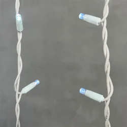 Гирлянда Бахрома 3,2 x 0,9 м Белая 220В, 168 LED, Провод Белый Каучук, IP65