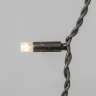 Гирлянда Занавес Облегченный c Колпачком 2 x 1 м Тепло-Белый 220В, 200 LED, Провод Черный Каучук 2,3мм, IP65. Фото 2.