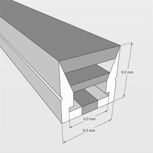 Cиликоновая оболочка T0808 S26 (8*8mm, pcb 5mm) - фото I