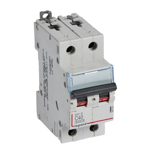 Выключатель автоматический модульный 2п C 40А 6кА DX3-E 6000 2мод. 230/400В Leg 407281 - фото
