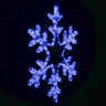 Светодиодная Снежинка «Путеводная Звезда» Ø0,5м Синяя, Дюралайт на Металлическом Каркасе, IP65. Фото 2.