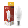 Лампа светодиодная LED-СВЕЧА-VC 8Вт 230В Е14 3000К 760Лм IN HOME - Фото