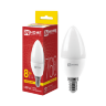 Лампа светодиодная LED-СВЕЧА-VC 8Вт 230В Е14 3000К 760Лм IN HOME - Фото