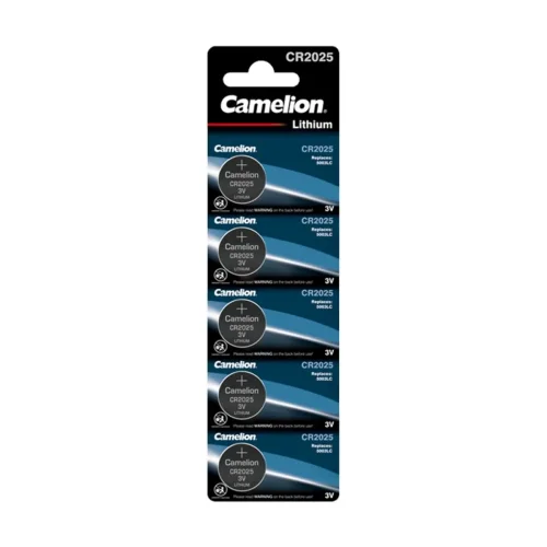 Элемент питания литиевый CR2025 BL-5 (блист.5шт) Camelion 1594 - фото