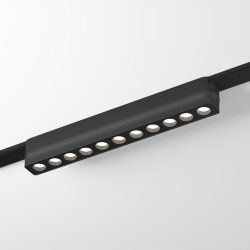 Светильник для трека Air, серия Grill 4000 со светодиодом, L230*W26*H36мм, 48V DC, 12W, RA?90, 36°, 4000K, IP20, черный, алюминий, Denkirs DK5335-BK