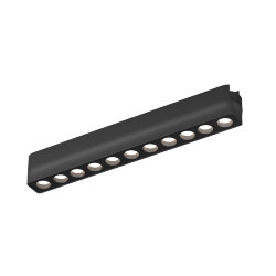 Светильник для трека Air, серия Grill 4000 со светодиодом, L230*W26*H36мм, 48V DC, 12W, RA?90, 36°, 4000K, IP20, черный, алюминий, Denkirs DK5335-BK