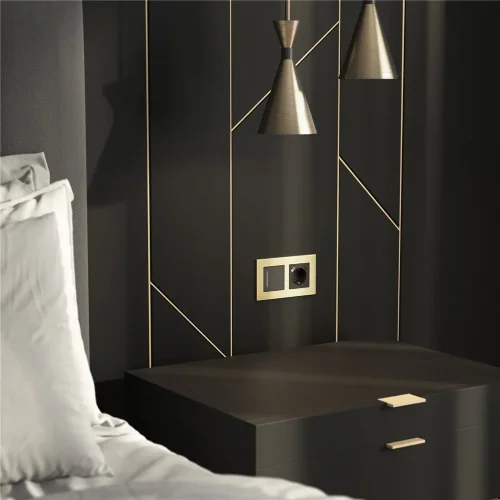 Рамка из металла на 2 поста АluMax шампань алюминий W0023511 - фото 3