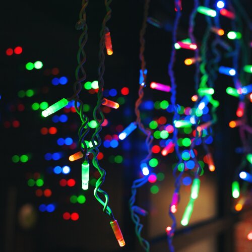 ULD-B3010-200-TWK MULTI IP67 Бахрома светодиодная с эффектом мерцания, 3м, Соединяемая, 200 светодиодов, Разноцветный свет, Провод белый. - фото 8