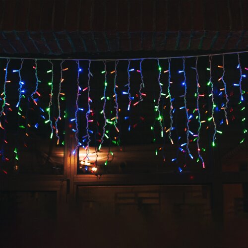 ULD-B3010-200-TWK MULTI IP67 Бахрома светодиодная с эффектом мерцания, 3м, Соединяемая, 200 светодиодов, Разноцветный свет, Провод белый. - фото 6