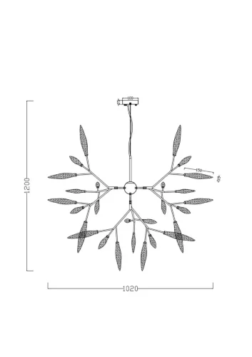 Подвесной светильник Freya FR5067PL-36W (Белый) - фото 4