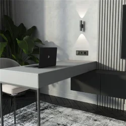 Выключатель двухклавишный (Hammar черный) W1220008