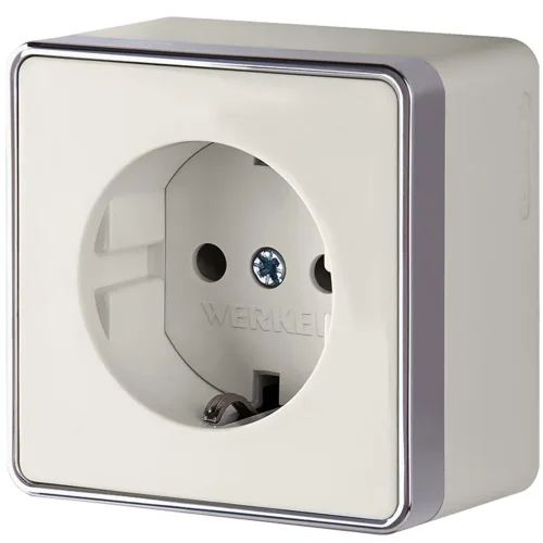 Розетка с заземлением Gallant слоновая кость W5071003 - фото