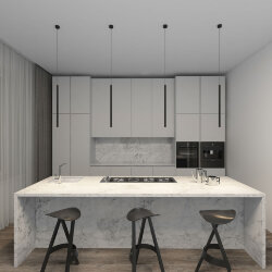 Подвесной светильник со встроенным светодиодом, 5W, IP 20, 4000K, черный, алюминий, Denkirs DK4304-BK