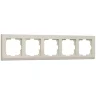 Рамка из пластика на 5 постов Stark слоновая кость W0051803 - фото