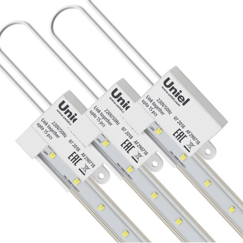 ULY-P91-20W-SPFR-K IP65 AC220V CLEAR KIT09 Светильник для растений светодиодный линейный, 1200мм, Спектр для фотосинтеза, В составе набора из 9-ти штук, TM Uniel - фото 2