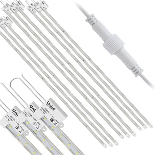 ULY-P91-20W-SPFR-K IP65 AC220V CLEAR KIT09 Светильник для растений светодиодный линейный, 1200мм, Спектр для фотосинтеза, В составе набора из 9-ти штук, TM Uniel - фото 3