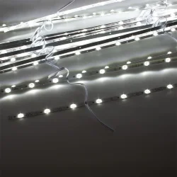 Светодиодная линейка линзованная 2835, 12 led, 24V, 12W, white, 170°, IP20, G108