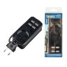 S-CT1-1,5U BLACK Удлинитель серии Travel, шнур 1,5м., 1 гнездо, 10A, б/з, 4USB(2,1A) Черный. ТМ Uniel - фото