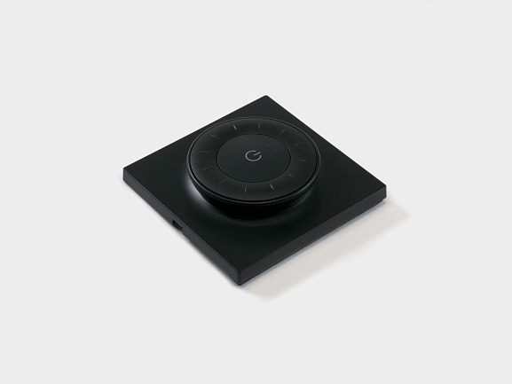 'Настенная панель Quick control беспроводная монохромный , черная - фото