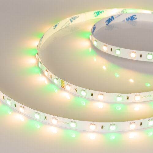 Светодиодная лента RT-В60-10mm 24V RGBW-Warm (14.4 W/m, IP20, 5060, 5m) (Arlight, Открытый) 018327(2) - фото 7