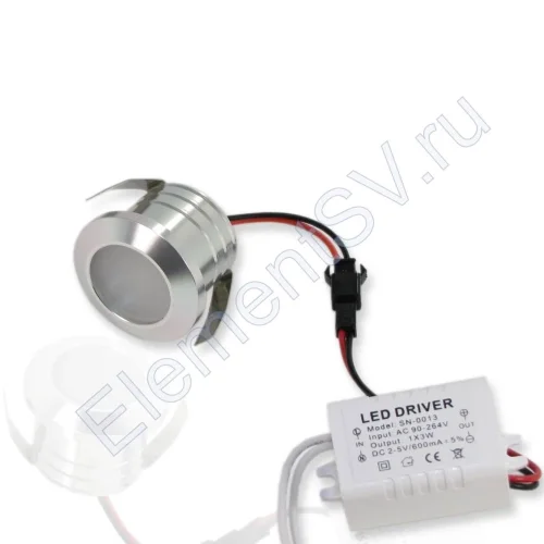 Светодиодный светильник точечный RW SP8 (3W, Red) - фото.