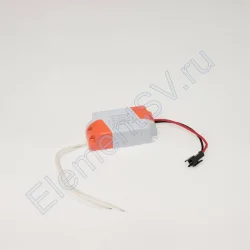 Светодиодный драйвер LED0407 LD202 (220V, 4-7W, 10-26V, 350mA)