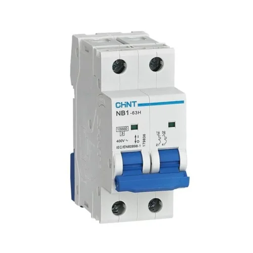 Выключатель автоматический модульный 2п C 32А 10кА NB1-63H (R) CHINT 179831 - фото