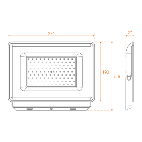Светодиодный прожектор WOLTA WFL-100W/06 100Вт 5700К IP65 - фото 4.