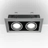 Встраиваемый светильник Metal Modern GU10 2x10Вт (Черный) - фото 2