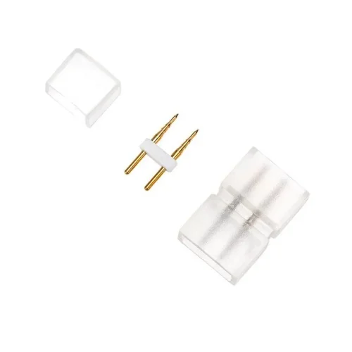 Набор установочный для одностороннего гибкого неона 8х16мм (шнур питания каучук с диодным мостом и вилкой заглушка переходная муфта игла) 1.5м Neon-Night 134-503 - фото 4