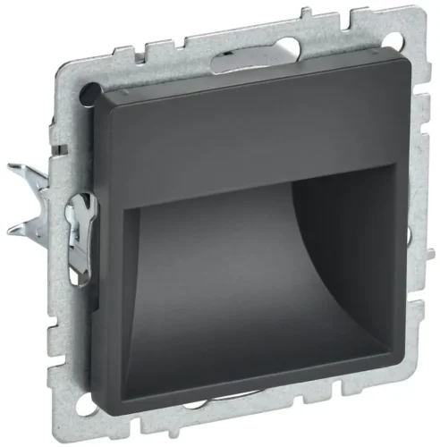 Подсветка светодиодная BRITE встраив. ПЛ20-БрГ механизм графит IEK BR-FL20-K53 - фото