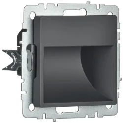 Подсветка светодиодная BRITE встраив. ПЛ20-БрГ механизм графит IEK BR-FL20-K53