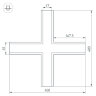 Крестовина SL-LINIA65-F (Arlight, Металл) - фото 4