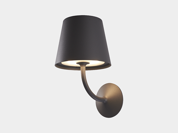 Светильник светодиодный, темно-серый, 7Вт, IP65, 3000К, W-17910-7-GR-WW. Фото 2