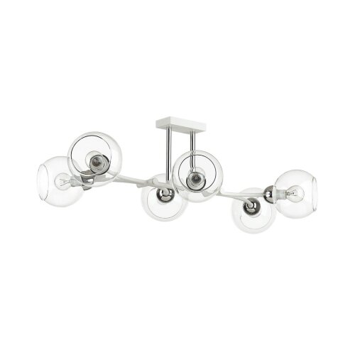 Люстра потолочная «LUMION» 4517/6C, серия: ALANA (крепление на планке). Фото 1.