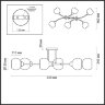 Люстра потолочная «LUMION» 4517/6C, серия: ALANA (крепление на планке). Фото 2.