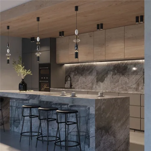 Подвесной светильник Monochrome 2700К 17Вт, GU10x1 (Черный) - фото 9