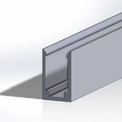 T0612 профиль алюминиевый 6мм