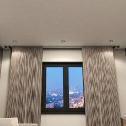 Встраиваемый светильник IP 20, до 15 Вт, GU10, LED, черный, алюминий, Denkirs DK2061-BK