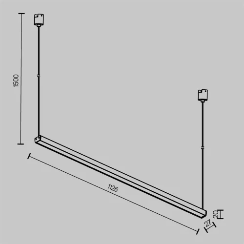 Трековый светильник Basis Elasity 3000К 52Вт 120° (Черный) - фото 2