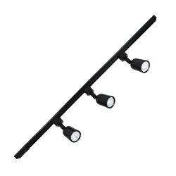 ULB-Q292 8W-4200К-K BLACK SET31 Светильник-прожектор светодиодный трековый, в составе набора из 3 штук на шинопроводе 1 м с коннектором, 1800 Лм, Белый свет 4200К, Корпус черный.