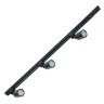 ULB-Q292 8W-4200К-K BLACK SET31 Светильник-прожектор светодиодный трековый, в составе набора из 3 штук на шинопроводе 1 м с коннектором, 1800 Лм, Белый свет 4200К, Корпус черный. - фото 2