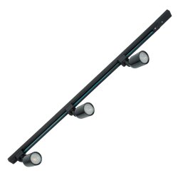 ULB-Q292 8W-4200К-K BLACK SET31 Светильник-прожектор светодиодный трековый, в составе набора из 3 штук на шинопроводе 1 м с коннектором, 1800 Лм, Белый свет 4200К, Корпус черный.
